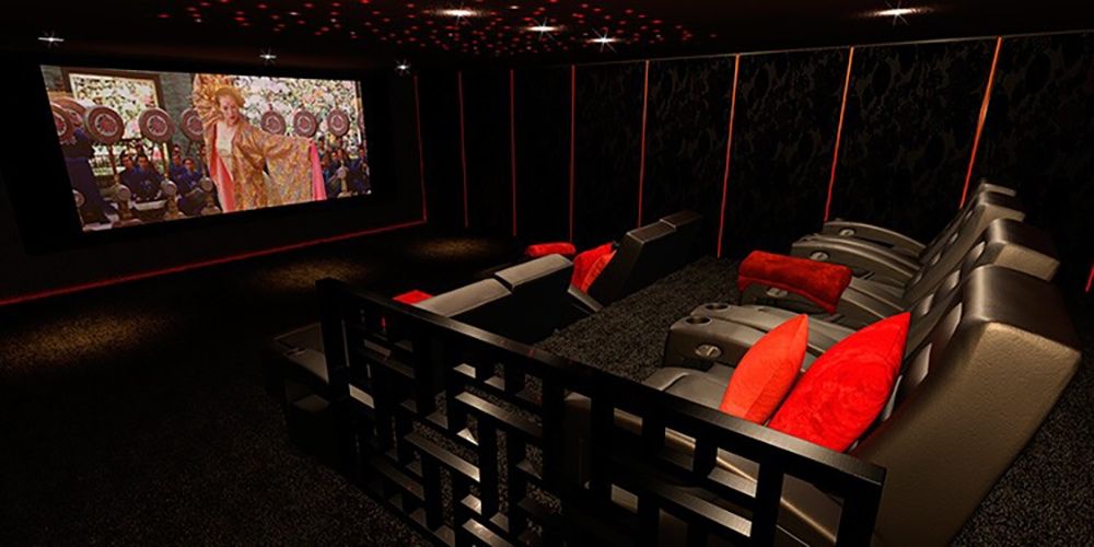 7.2声道的影音系统，中海世家地下影音室项目