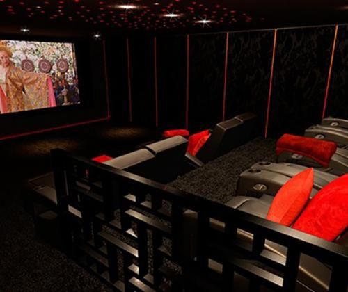 7.2声道的影音系统，中海世家地下影音室项目